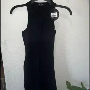 White Fox Boutique | Dresses | Star Power Ribbed Mini Dress Black | Poshmark